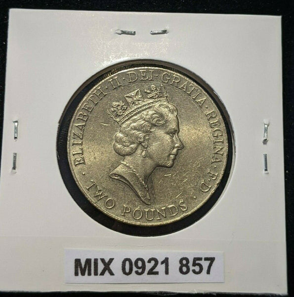 Great Britain 1996 2 Pounds KM# 973 Scratches #857 3B