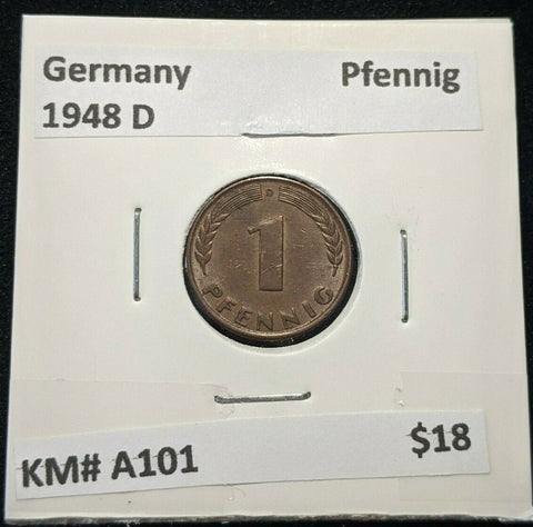 Germany 1948 D Pfennig KM# 2B01 #330 3B