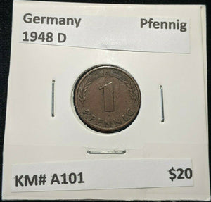 Germany 1948 D Pfennig KM# 3A01 #280 3B