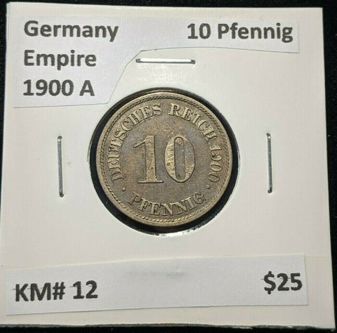 Germany Empire 1900 A 10 Pfennig KM# 12 #749 3B