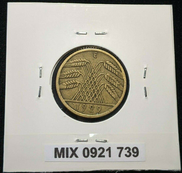Germany Weimar Republic 1929 E 10 Reichspfennig KM# 40 #739 3B