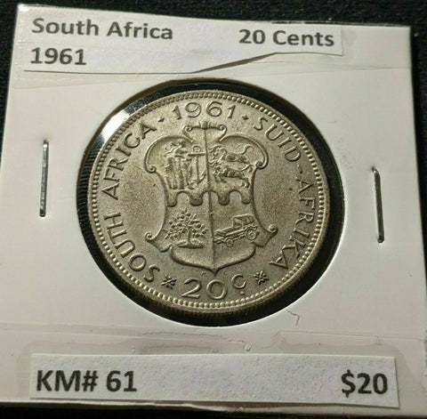 South Africa 1961 20 Cents KM# 61 #503