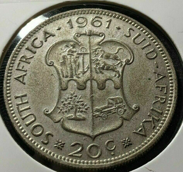 South Africa 1961 20 Cents KM# 61 #503