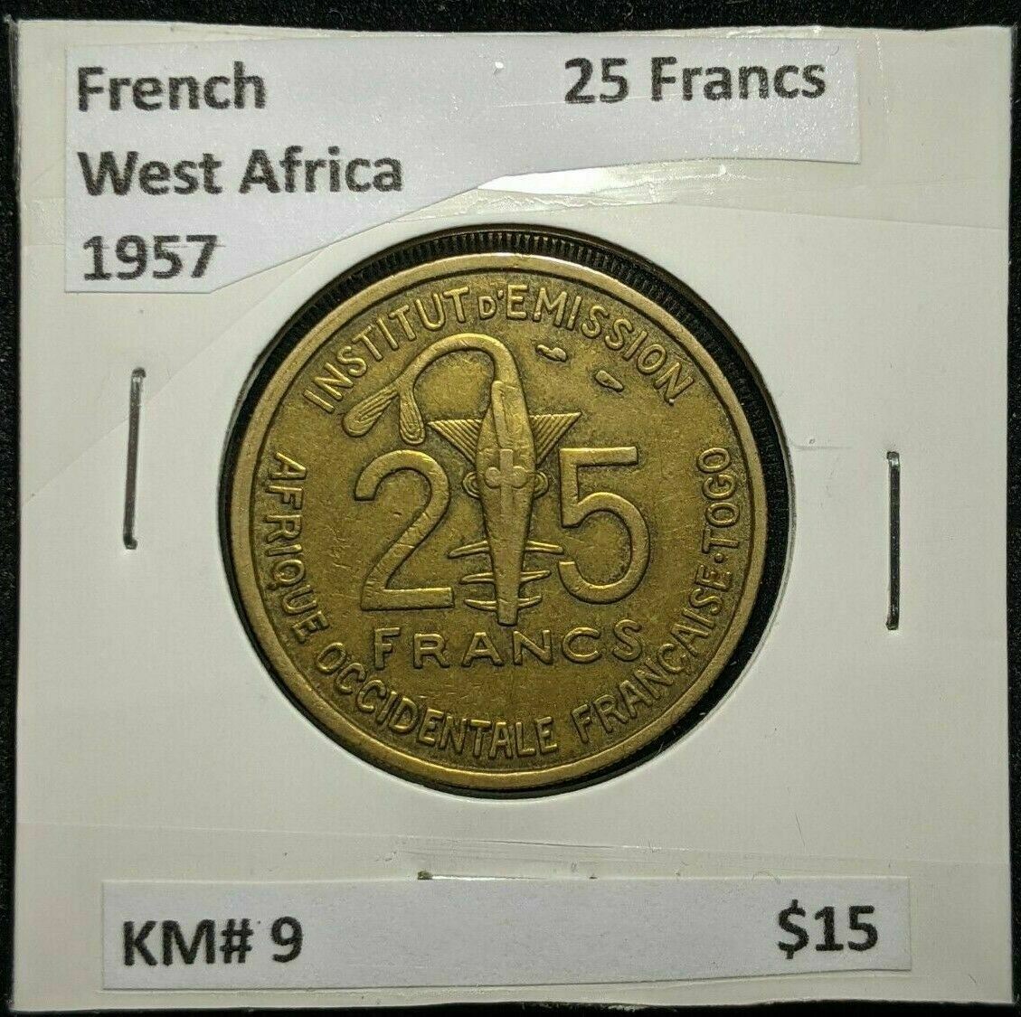 French West Africa 1957 25 Francs KM# 9 #786