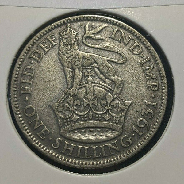 Great Britain 1931 Shilling 1/- KM# 833 Scratches #967 4A
