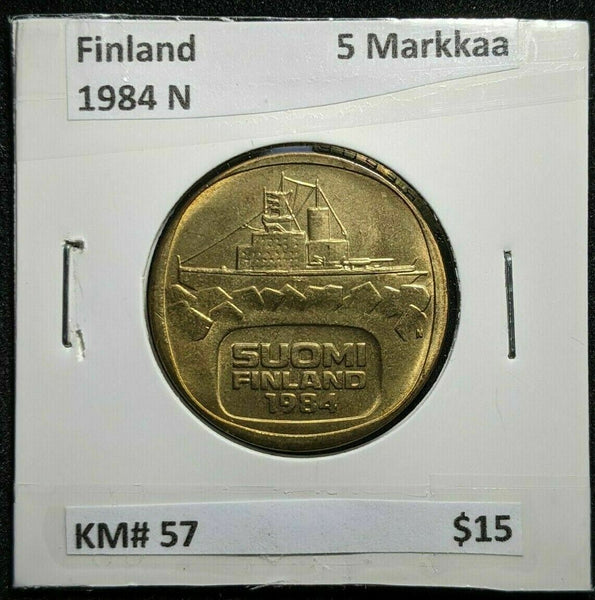 Finland 1984 N 5 Markkaa KM# 57 #873