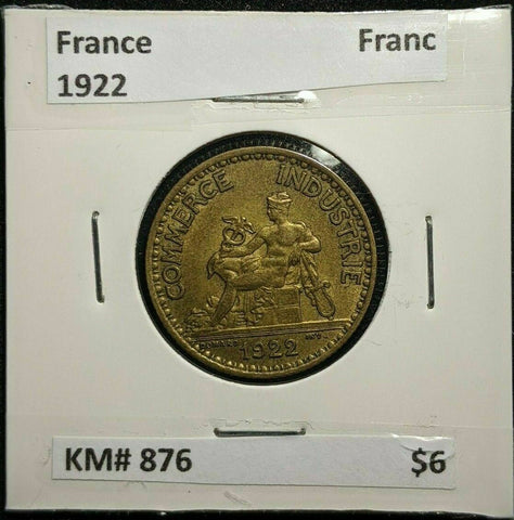 France 1922 Franc KM# 876 #806