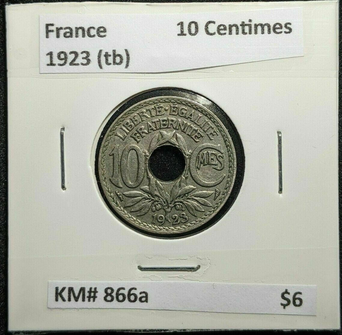 France 1923 (tb) 10 Centimes KM# 866a #829