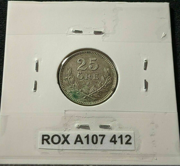 Sweden 1928 25 Ore KM# 785 Rim Damage #412