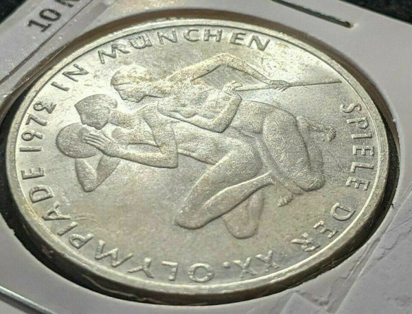 Germany 1972 10 Mark KM# 132 Scratch #762  8A