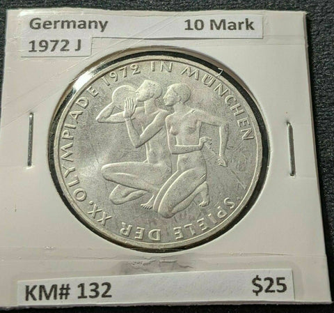 Germany 1972 J 10 Mark KM# 132 #756  8B