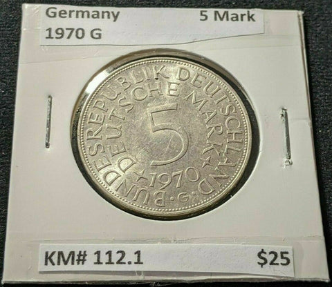 Germany 1970 G 5 Mark KM# 112.1 #886  8A