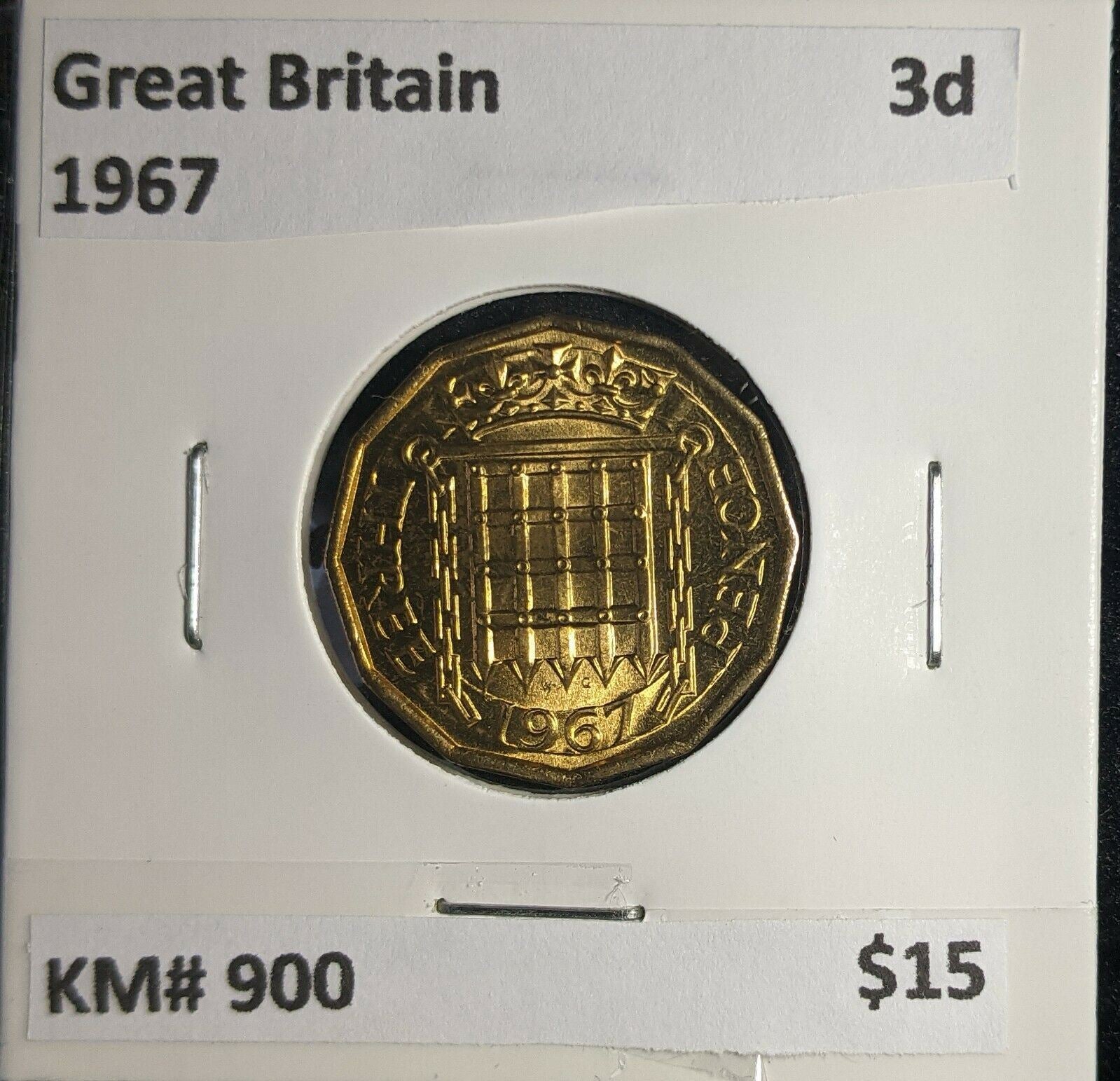 Great Britain 1967 3d Threepence KM# 900 #0901 5A