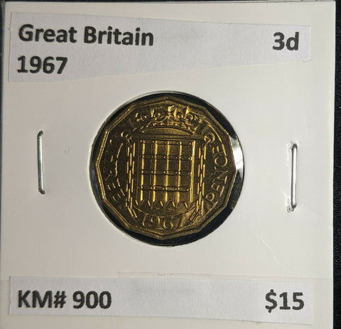 Great Britain 1967 3d Threepence KM# 900 #0959 5A