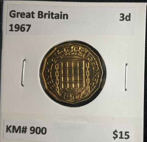 Great Britain 1967 3d Threepence KM# 900 #0994 5A