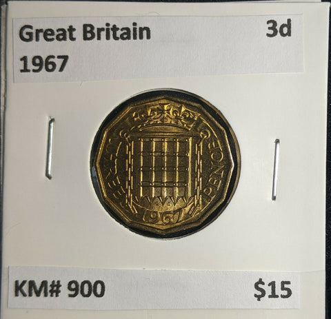 Great Britain 1967 3d Threepence KM# 900 #0899 5A