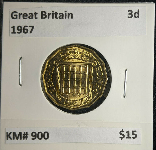 Great Britain 1967 3d Threepence KM# 900 #0996 5A