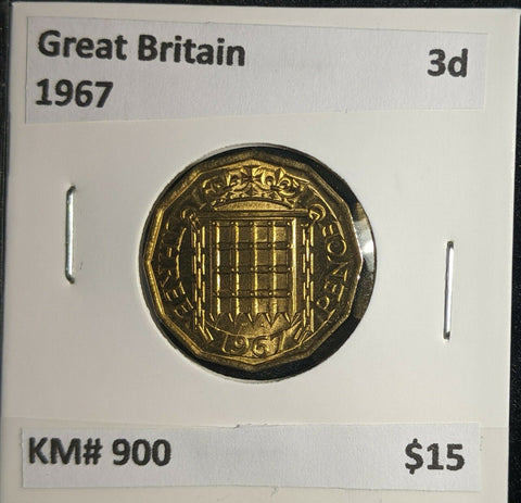 Great Britain 1967 3d Threepence KM# 900 #0961 5A