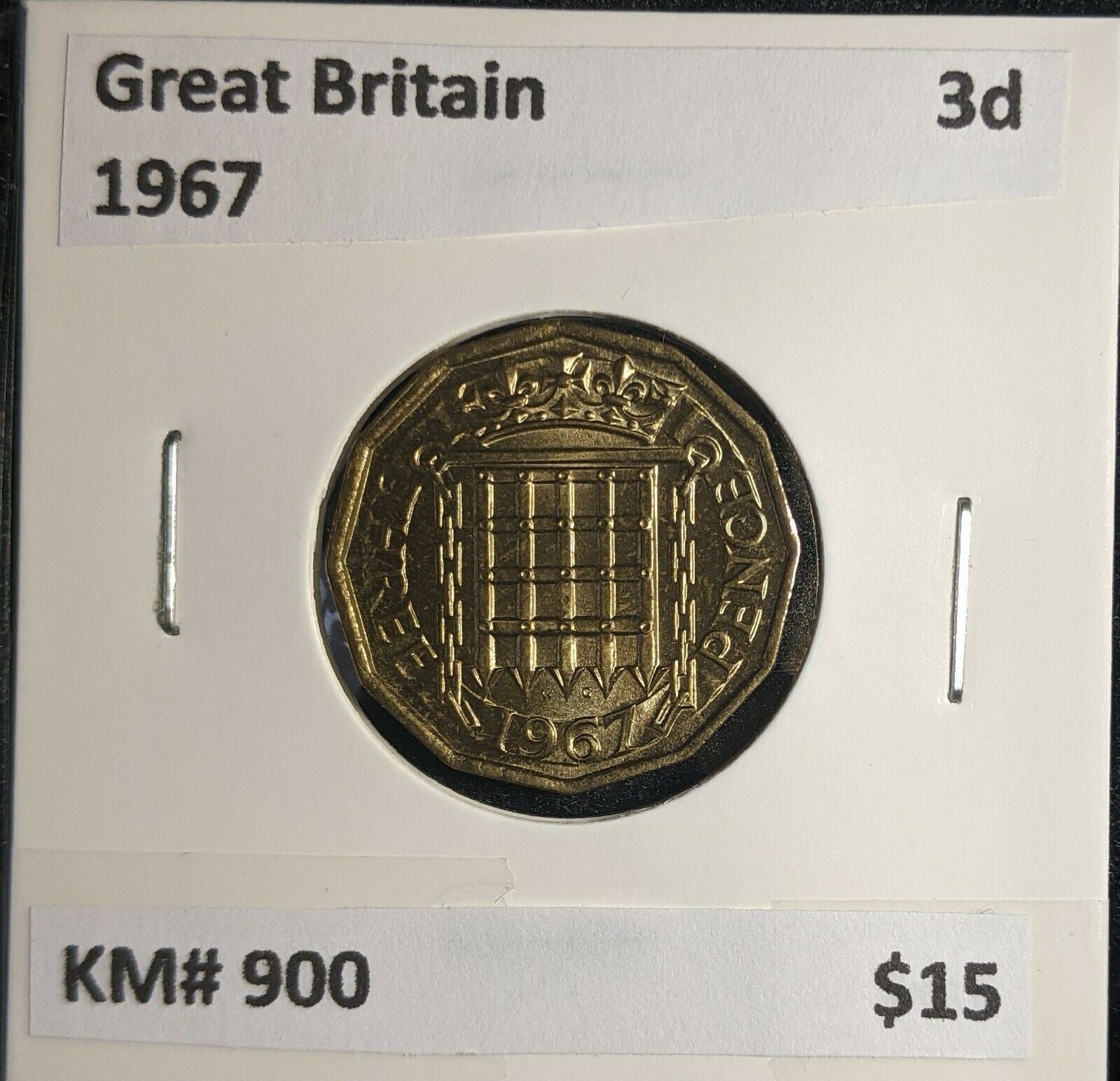 Great Britain 1967 3d Threepence KM# 900 #0990 5A