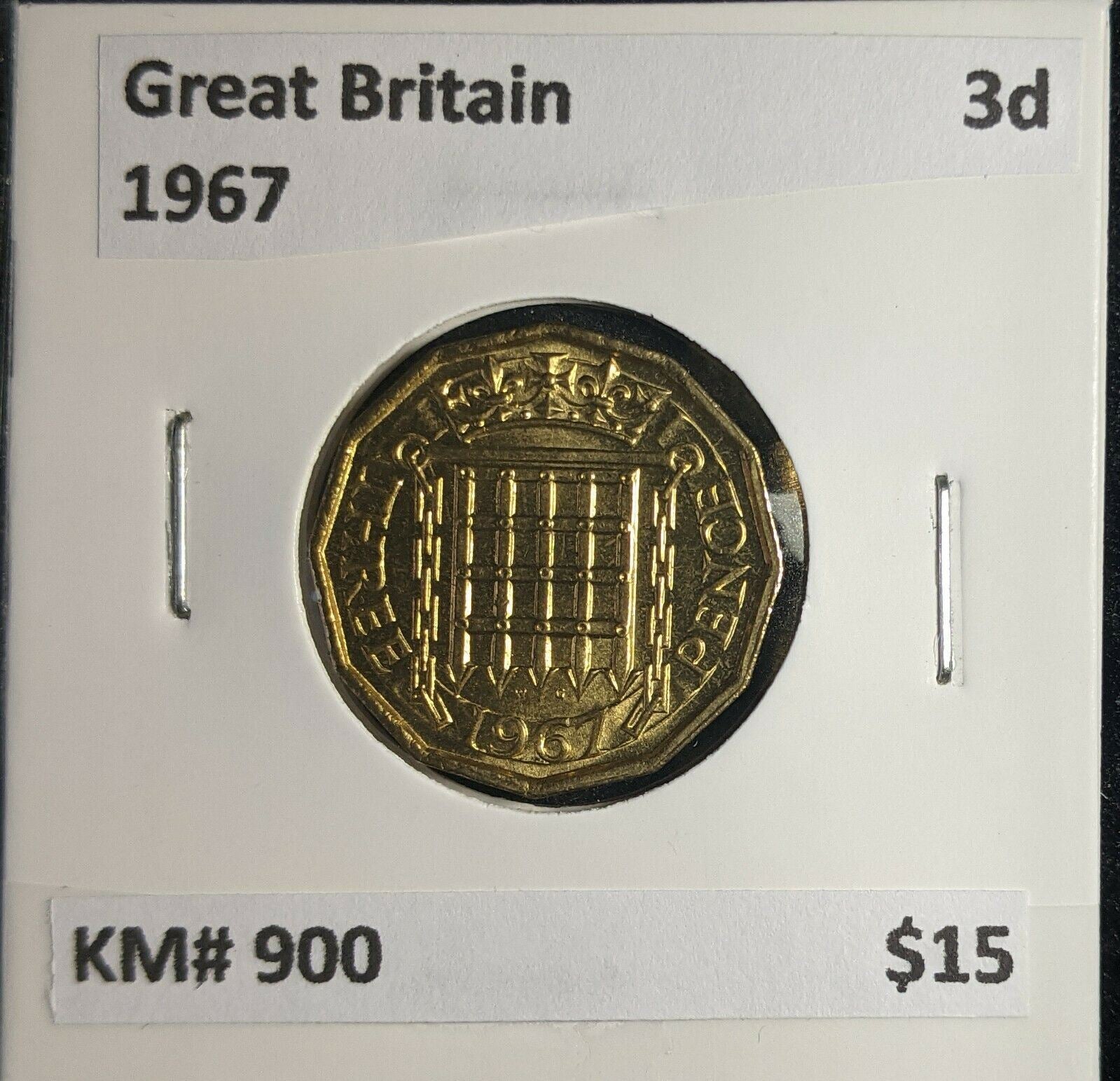 Great Britain 1967 3d Threepence KM# 900 #0892 5B