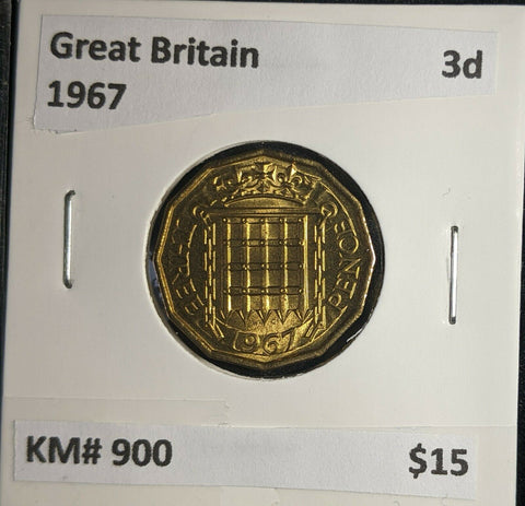 Great Britain 1967 3d Threepence KM# 900 #0969 5B