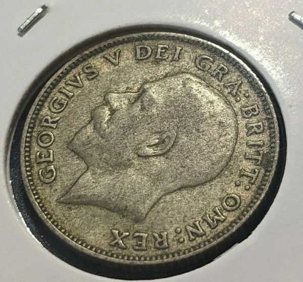 Great Britain 1921 6 Pence Sixpence 6d KM# 815a.1 Scratches #347 4B