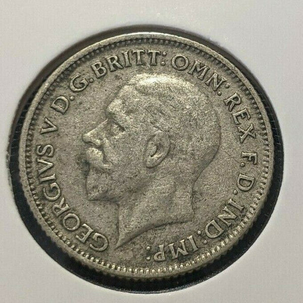 Great Britain 1930 6 Pence Sixpence 6d KM# 832 Scratches #355 4B