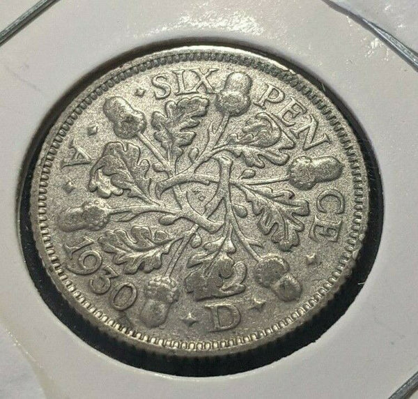 Great Britain 1930 6 Pence Sixpence 6d KM# 832 Scratches #984 4B