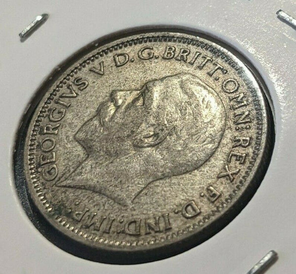 Great Britain 1934 6 Pence Sixpence 6d KM# 832 Scratches #990 4B