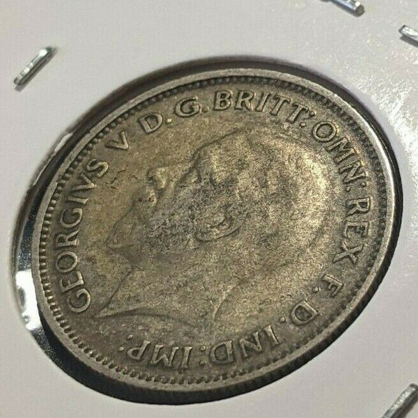 Great Britain 1935 6 Pence Sixpence 6d KM# 832 Scratches #957 4B