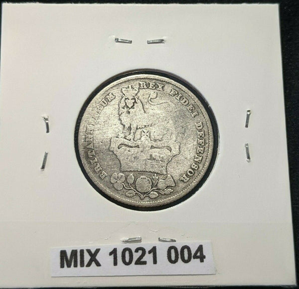 Great Britain 1826 Shilling 1/- KM# 694 Cleaned #004 4B