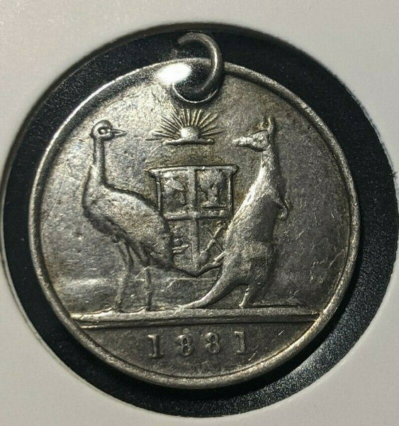 1881 Adelaide Exhibition Silver Medal Stokes & Martin Scratches #538 5C