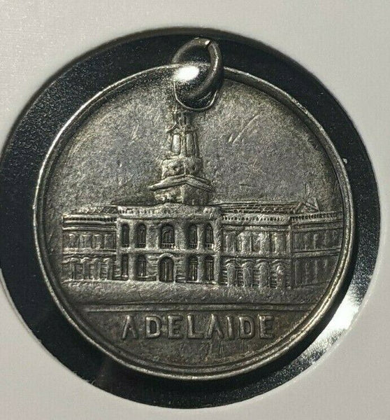 1881 Adelaide Exhibition Silver Medal Stokes & Martin Scratches #538 5C