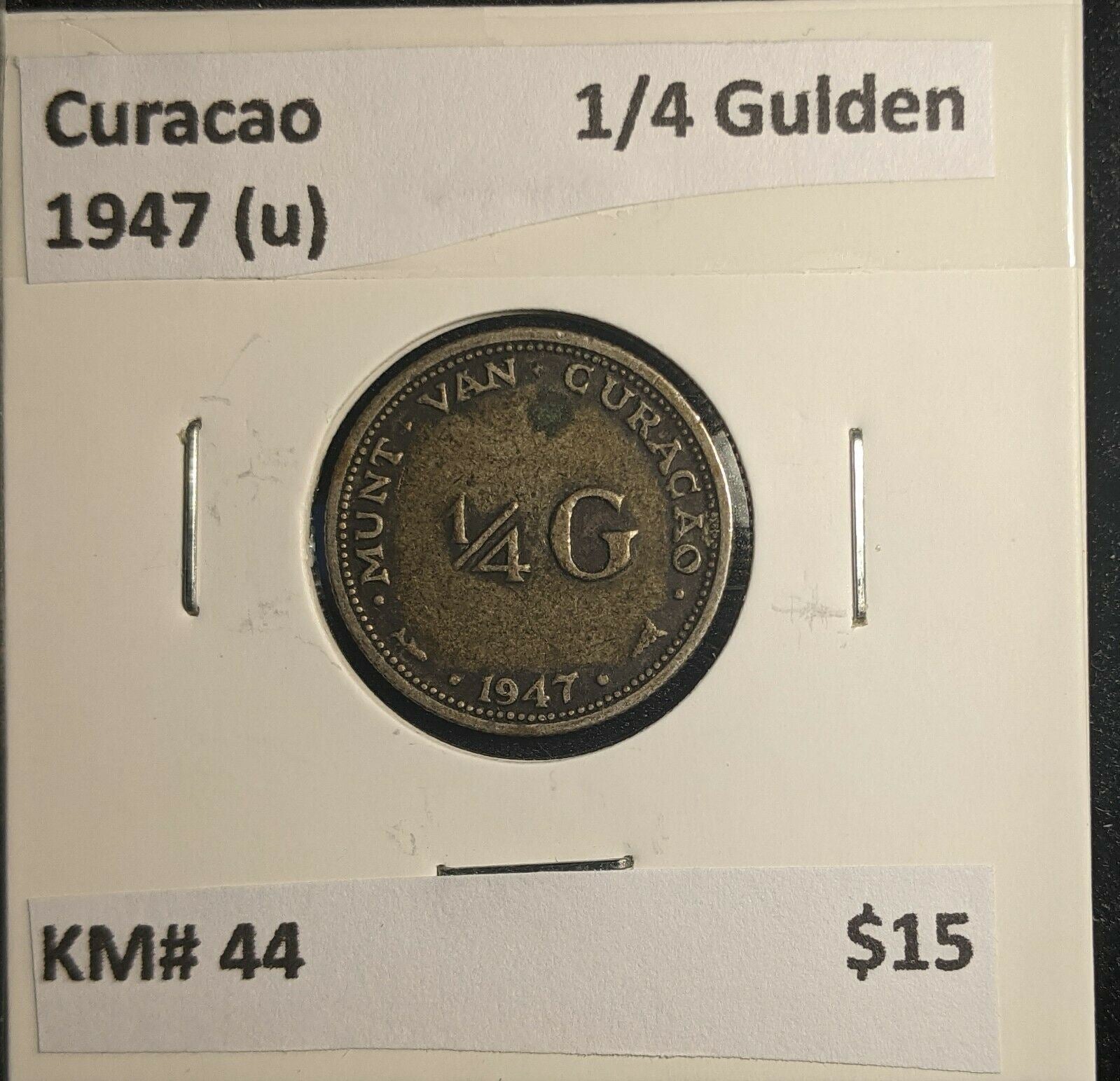 Curacao 1947 (u) 1/4 Gulden KM# 44 #577 6B