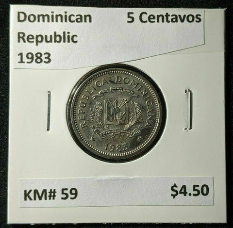 Dominican Republic 1983 5 Centavos KM# 59 #1254