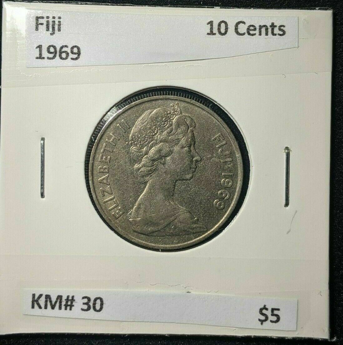 Fiji 1969 10 Cents KM# 30 #788