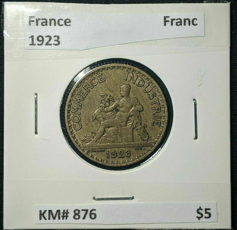 France 1923 Franc KM# 876 #824