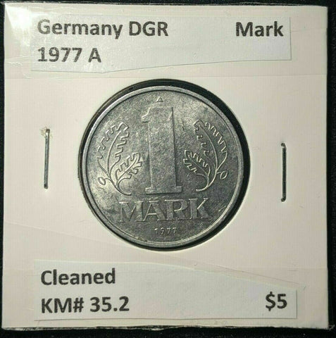 Germany DGR 1977 A Mark KM# 35.2 Cleaned #795  8A