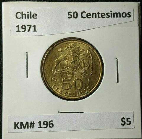 Chile 1971 50 Centesimos KM# 196 #1257