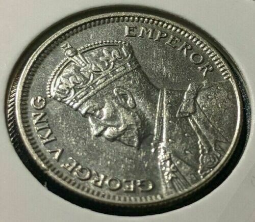 New Zealand 1934 6 Pence Sixpence 6d KM# 2 #098