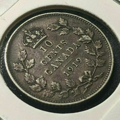 Canada 1919 10 Cents KM# 23 Scratch #1111    #9B