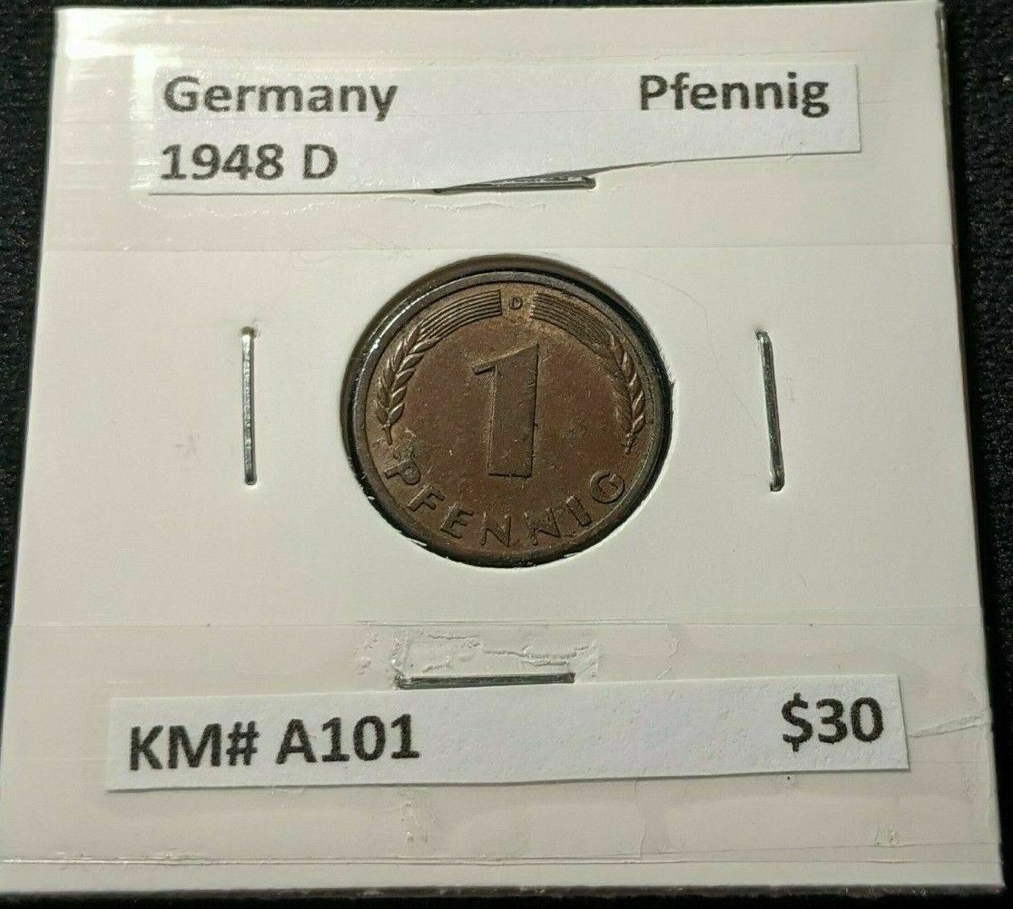 Germany 1948 D Pfennig KM# A101 #871  7B