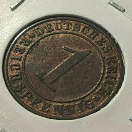 Germany Weimar Republic 1936 A Reichspfennig KM# 37 #1888  7A