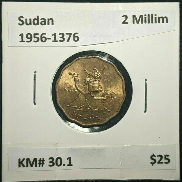 Sudan 1956-1376 2 Millim KM# 30.1 #2488