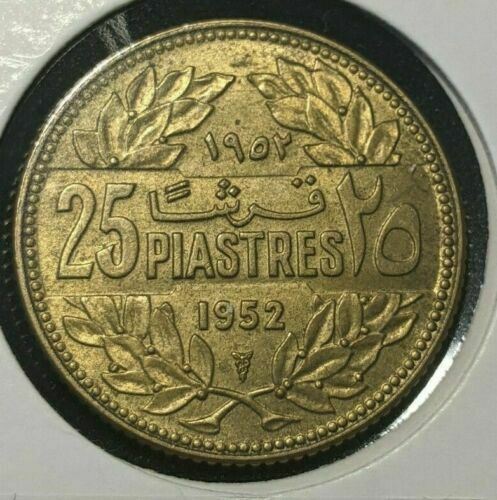 Lebanon 1952 25 Piastres KM# 16.1 #482  #15B
