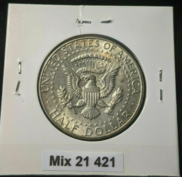 USA 1967 50 Cents KM# 202a Scratches #421  10A