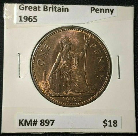 Great Britain 1965 Penny 1d KM# 897 #286  #16B