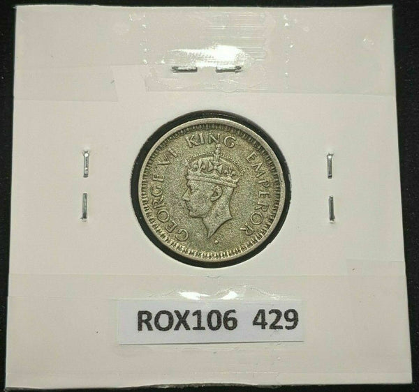 India 1945 (b) Small 5 1/4 Rupee KM# 547 #429