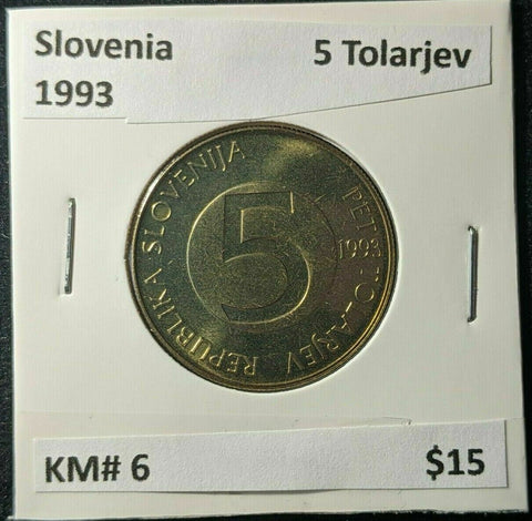 Slovenia 1993 5 Tolarjev KM# 6 #323 #18B