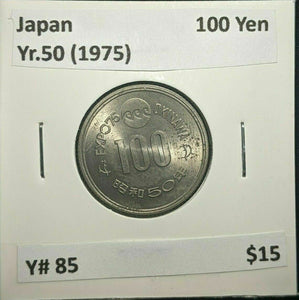 Japan Yr.50 (1975) 100 Yen Y# 85 #1722   10B